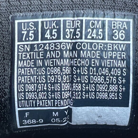 Skechers Womens Black White Mesh Memory Foam Slip-Ins Go Walk Shoes Size 7.5 - Picture 5 of 9